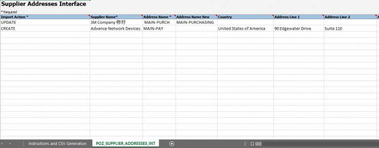 Supplier Address Import Using FBDI – Fusion Applications – Doyensys Blog