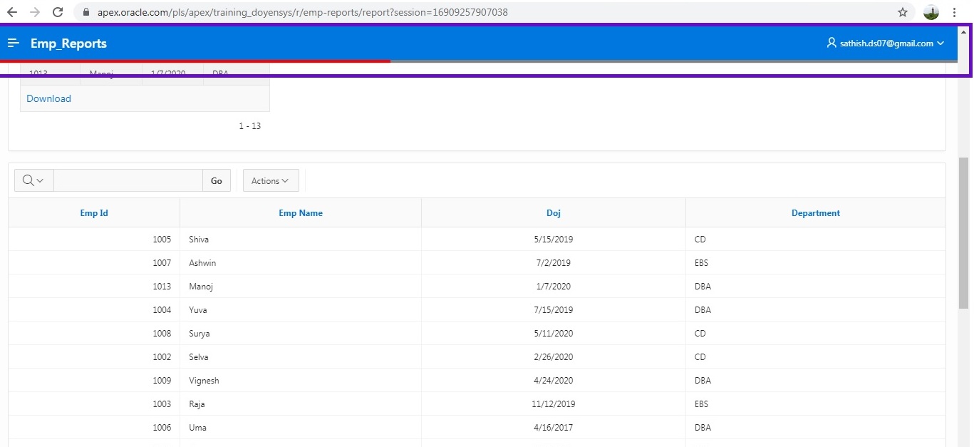 How To Create Scroll Indicator In Oracle APEX – Doyensys Blog