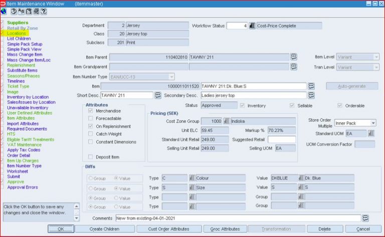 Manual Item Ranging in Oracle RMS – Doyensys Blog