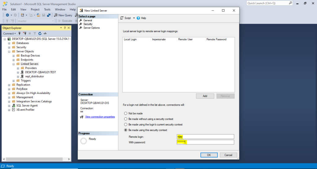 SQL DB Linked Servers – Doyensys Blog