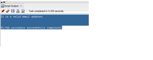 Find the Invalid Email Address using Oracle SQL and PL/SQL