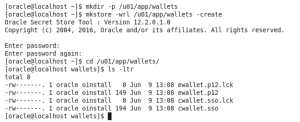 ORACLE WALLETS