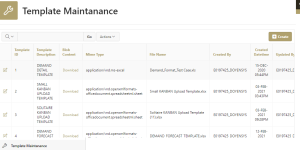 Excel Template in oracle Apex for Excel Upload Page using JavaScript and Oracle pl/sql