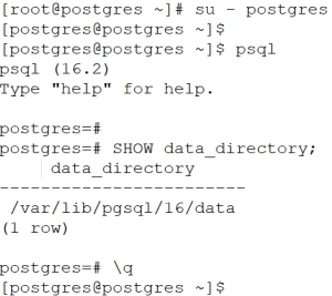 To Move a PostgreSQL Data Directory To a different location