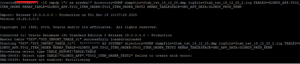 Tried to import a partitioned table from Oracle enterprise edition to Standard edition 2 database.