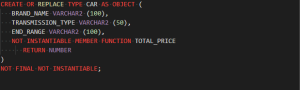 Object Abstraction In PL/SQL