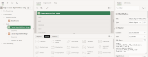 How to merge cells in classic report using JavaScript.