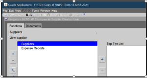 Employee As Supplier creation -page error