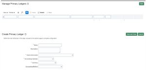 Create a Primary Ledger & Specify Ledger Options in Fusion.