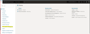 Enabling Database management and Operation insights in OCI console