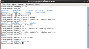 MANUAL DATABASE CREATION