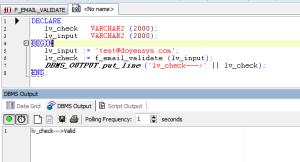 Email Checking Validation function