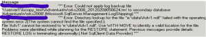 Log Shipping issues in SQL Server. Out of Sync is the Common issue in Log Shipping. It can be raised when Transaction Log Backups are not applied to the Secondary Server.