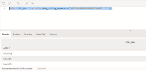 Pipelined Function for String Separation
