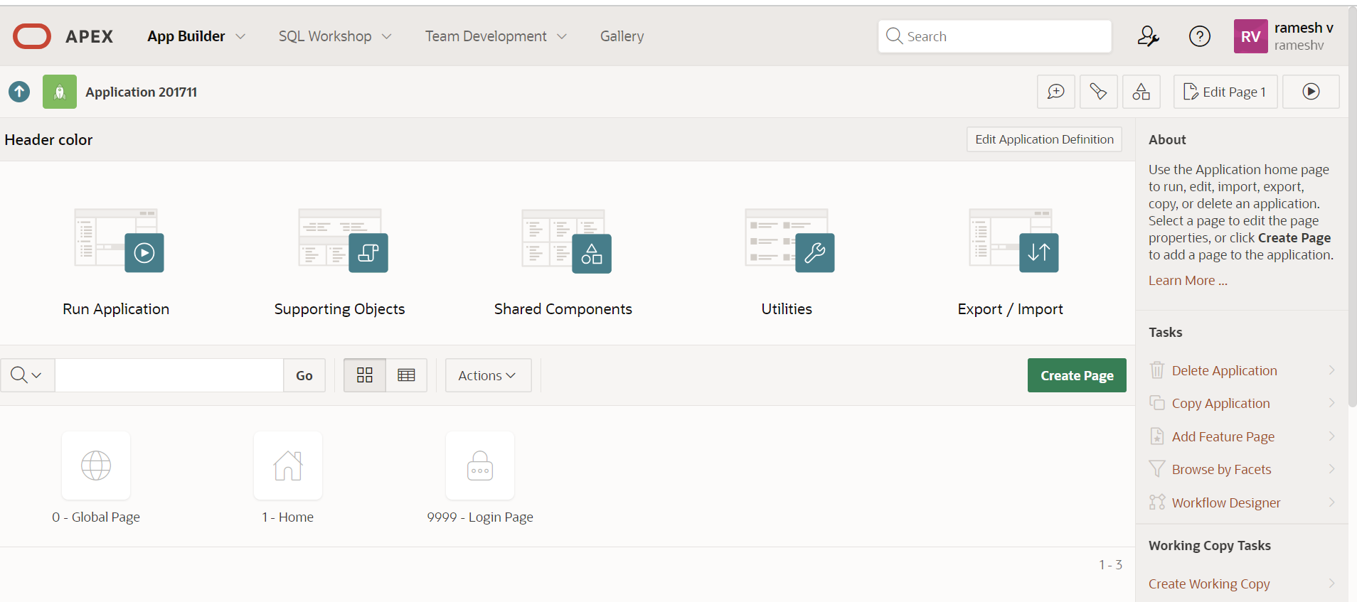 Customize Reports Header color in Oracle Apex