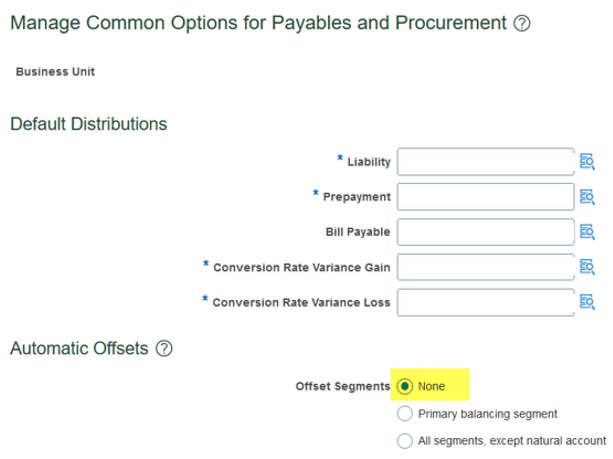 Mixed Balance Segment Payment Accounting