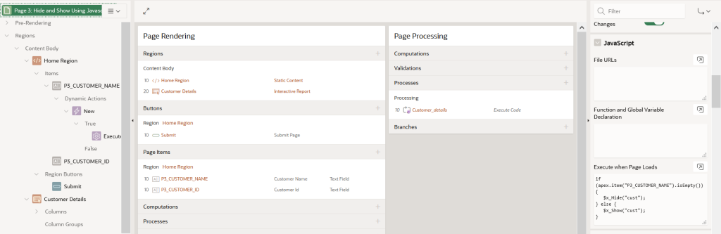 Hide and Show in Oracle Apex Using JavaScript - Oracle Consulting ...