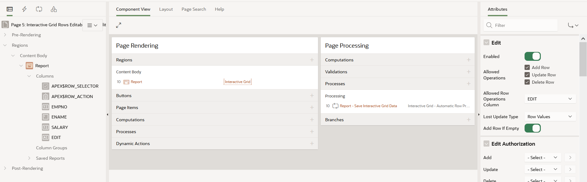 How to Change Interactive Grid Rows Editable Based on The Condition ...