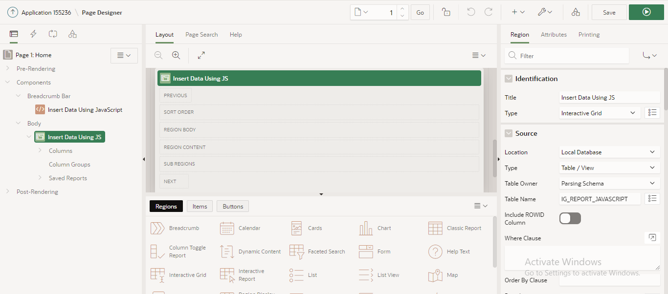 Inserting a new Record into an Interactive Grid using Java Scripts ...