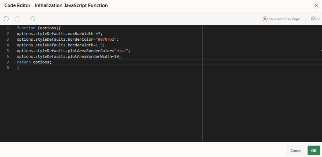How to customize JET chart using APEX_API in Oracle APEX - Oracle ...